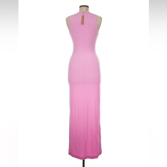 Skims Soft Lounge Ribbed Sleeveless Maxi Dress Pink Medium NWT - Picture 6 of 10